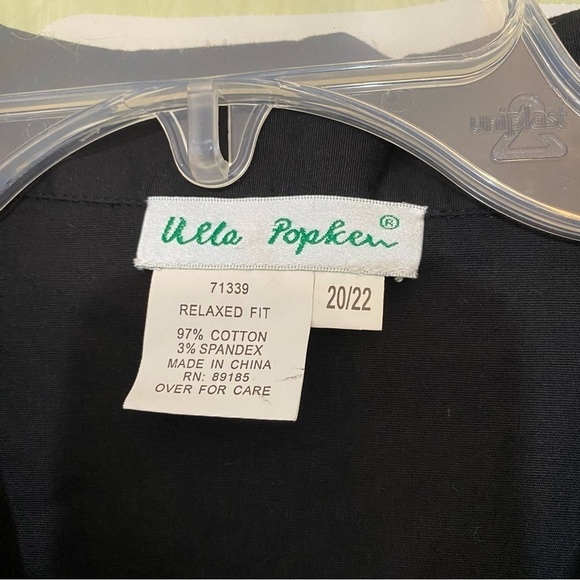 Ulla Popken Black Button Down Blouse & Pants Sz 20/22 - Picture 9 of 15